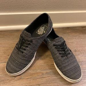 Black striped Vans